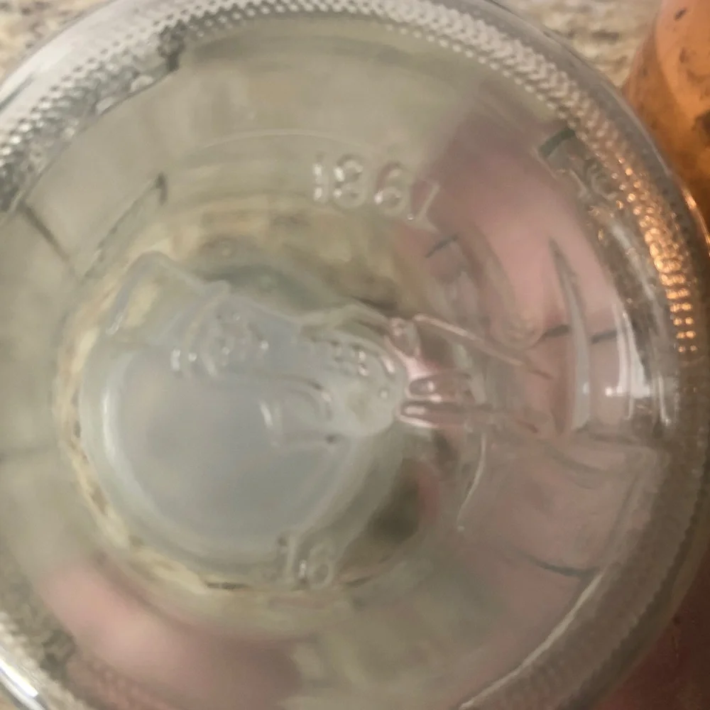 Planters Vintage Clear Glass Canister with Lid 75th anniversary